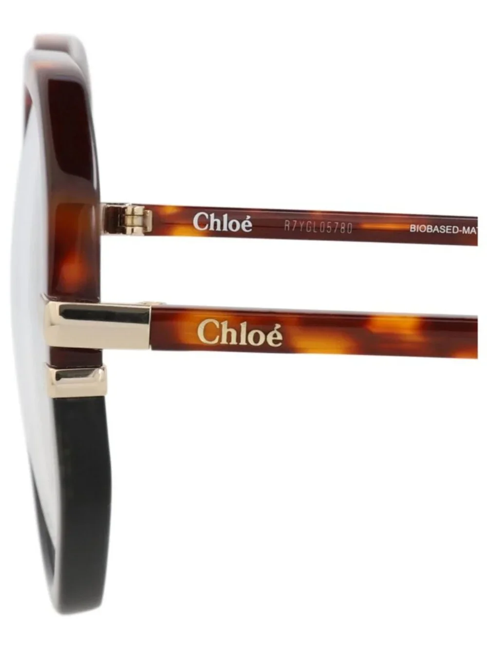 New Chloé Women's Eyeglasses Round Oval Bio Acetate Frame Havana Havana